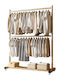 Troller Rack de Podea din Metal Auriu