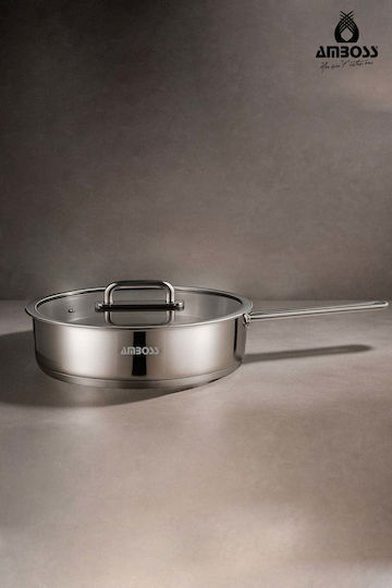 SteweHome SteweHome Rostfreier Stahl Pfanne mit Deckel