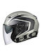 Kabuto Exceed Honda Flat Черно Сиво Каска Мотор Джет ECE 22.06 със Sunvisor