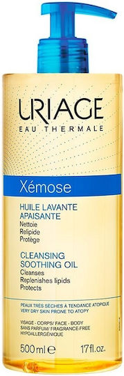 Uriage Xemose Cleansing Oil for Shower with Shea Butter for Nourishing 500ml