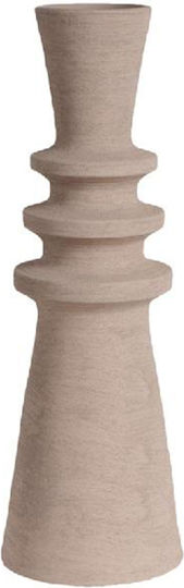 Espiel Διακοσμητικό Βάζο Κεραμικό Μπεζ Φ11.5xΥ28.5cm