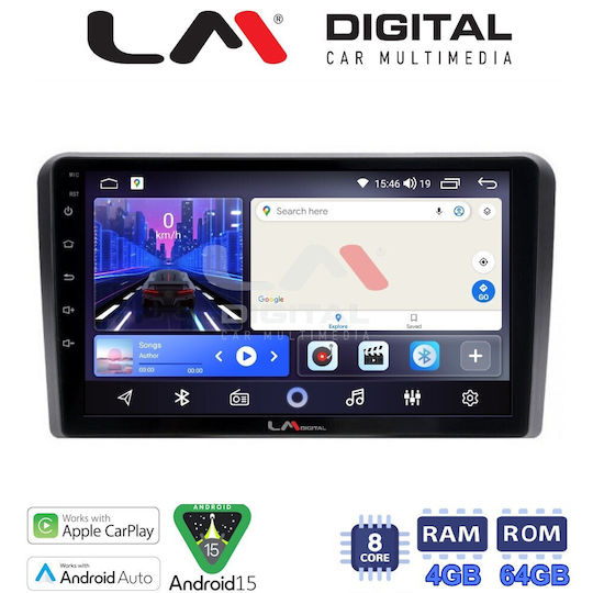 LM Digital Ηχοσύστημα Αυτοκινήτου για Peugeot 308 2013 (Bluetooth/USB/WiFi/GPS/Apple-Carplay/Android-Auto)