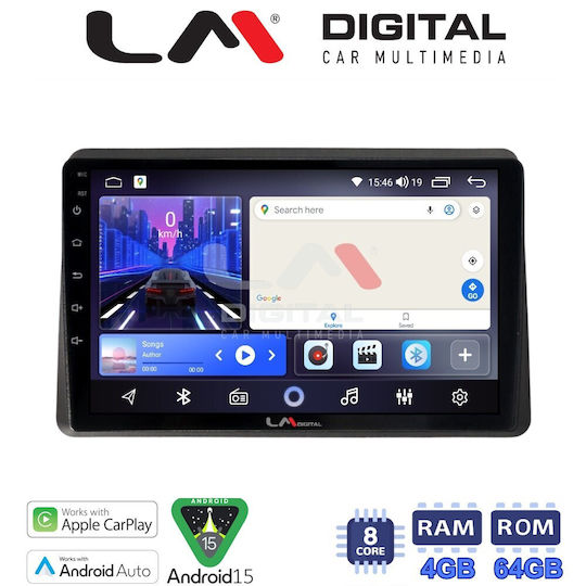 LM Digital Car Audio System for Opel Movano Renault Master Nissan NV400 2020 Bluetooth USB Wi-Fi GPS Apple CarPlay Android Auto