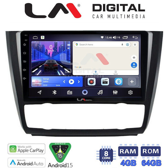 LM Digital Sistem Audio Auto Pentru BMW Seria 1 E81 E82 E87 2004>2011 Bluetooth USB Wi-Fi GPS Apple CarPlay Android Auto