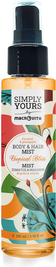 Macrovita Simply Yours Haarnebel Körper Tropical Bliss Kokosnuss Ananas 100ml