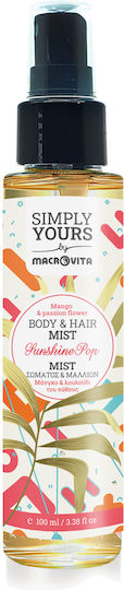 Macrovita Simply Yours Haarnebel Sunshine Pop Mango Blüte des Passions 100ml