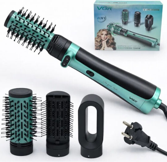 VGR Electric Brush with Air & Rotating Head for Hair Straightening and Curls 1200W