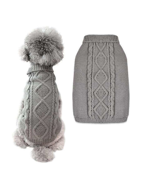 Hundeshirt Warmer Weicher Strickpullover Graues Größe XL