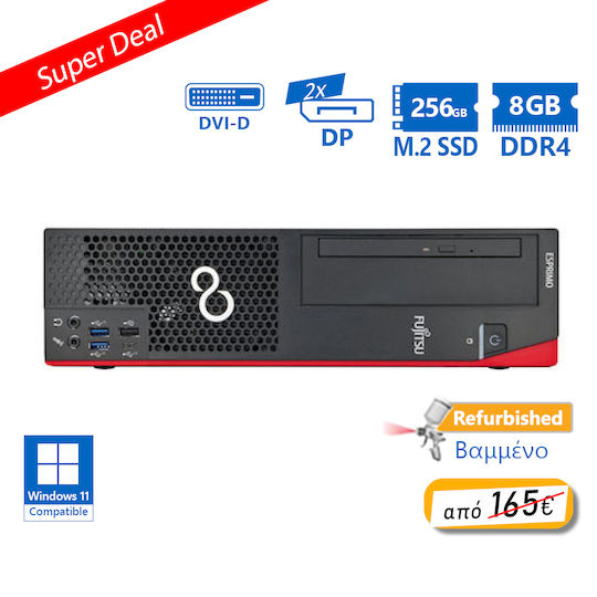 Fujitsu D958 SFF Refurbished Grade A (Core i5-8500/8GB/256GB SSD/No OS)