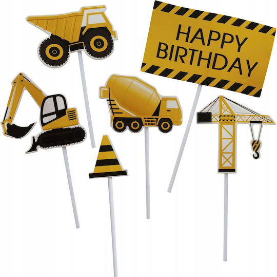 Decoratiuni Pentru Tort Little Builder 6 Bucăți 1 Pachet