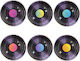 Paper Plates Vinyl Record Retro Disco 80s Birthday 18cm 6pcs