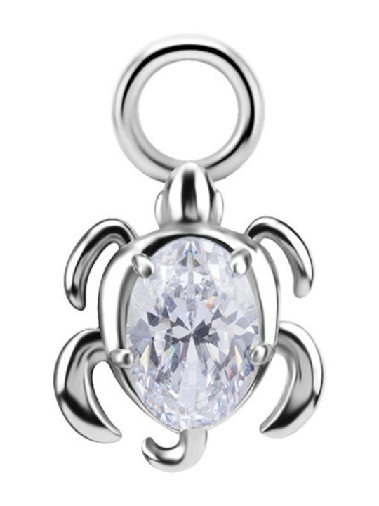 Crazy Needles Charm με Πέτρες από Ασήμι με Ζιργκόν
