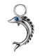 Crazy Needles Charm Tier aus Silber Grün