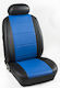 Complete Car Covers Set Reinforced Leatherette 9 Pieces Pancar Blue-Black