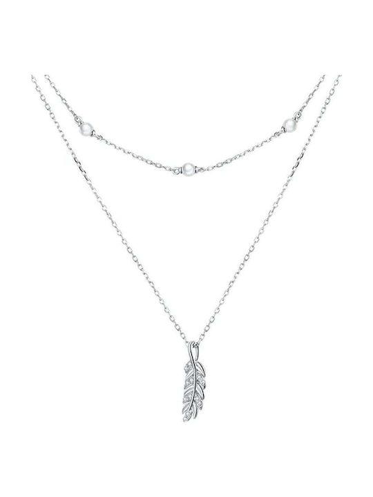 Trusky Double Silver Necklace