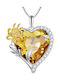 Trusky Halskette mit Herz-Design aus Silber mit Zirkon
