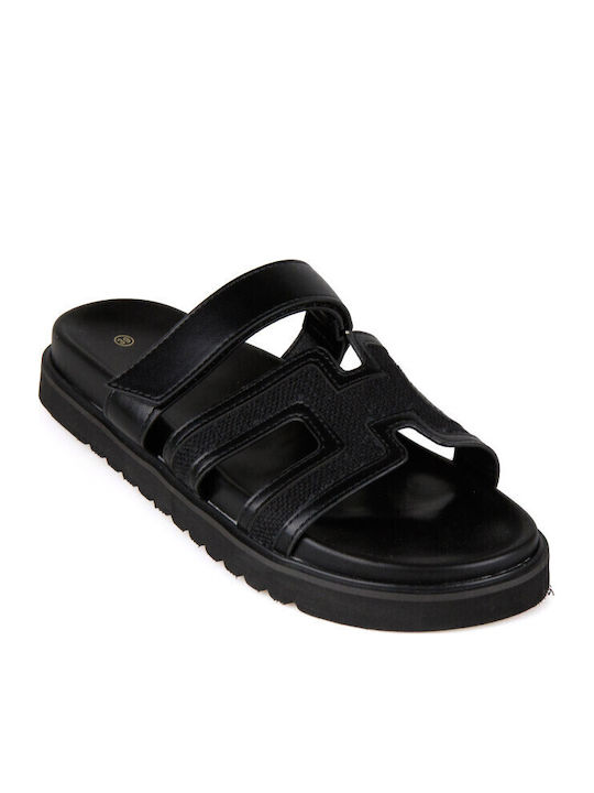 Дамски Анатомични Сандали Flatforms Черни