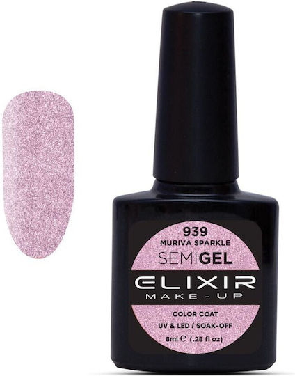 Elixir Ojă Pentru Unghii Cu Gel 939 Muriva Sparkel 8ml