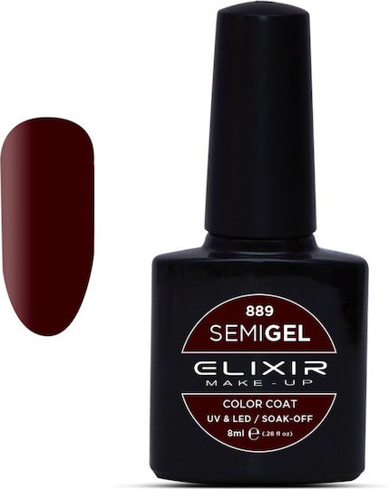 Elixir Gel Nagellack 889 Braun Farbe 8ml