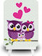 5d Diamond Mosaic Owl Family Easel