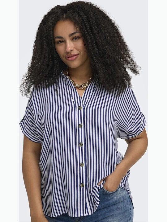 Only Carmakoma Cămăși De Damă Din Denim Albastru