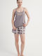 Vienetta Secret Summer Women's Grey Pyjama Set
