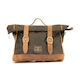 Longride Old Chopper Wachsig Baumwoll Satteltaschen Khaki
