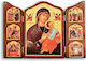 Icon of Virgin Mary Sweet-Kissing Triptych 28x40cm