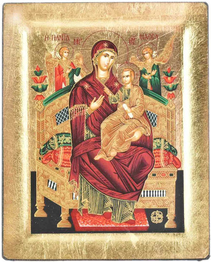 Heiligenikone Gottesmutter Panagia Pantanassa aus Holz