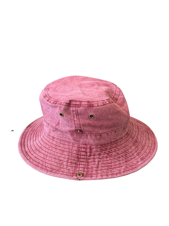 DENIA ACCESSORIES Υφασμάτινo Καπέλο Safari Μπορντό