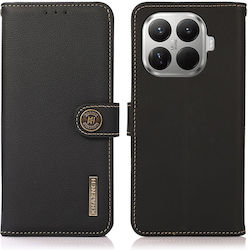 Khazneh Leather Wallet Case Black Xiaomi 17t Pro 5g