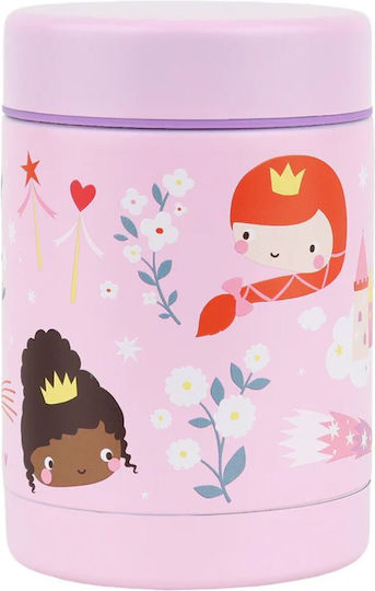A Little Lovely Company Stainless Steel Kids Food Container Gray