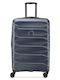 Delsey Meteor Große Hartschale Reisekoffer Navy Blau Höhe 76cm