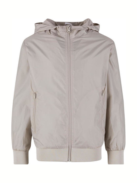 Kids Casual Short Windproof Jacket with Hood Cloud
