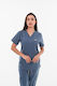 Dr. Scrub Female Medical Blouse Navy Blue
