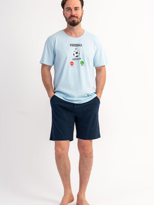 Vienetta Secret Summer Checked Men's Pyjama Pants Siel