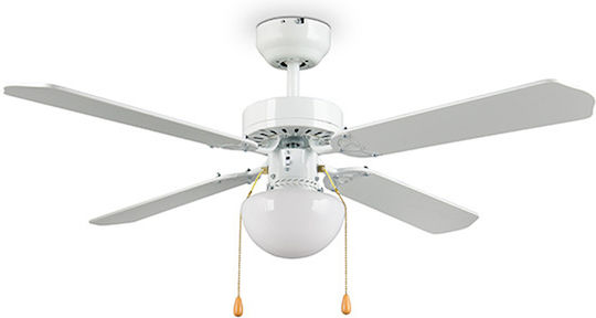 Trio Lighting Ventilator De Tavan 106.5cm Cu Lentile De Mărire Negru