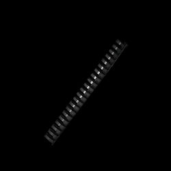 Metron Spirală Legătorie De Cărți Din Plastic 38mm Neagră