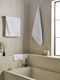 Aigaion Set Of 3 Bath Towels Blue Weight 500gsm