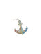 Palma Emporio Hanging Wall Decor Light Blue Wooden 32x27.5cm