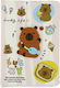 Tablet Hülle 3D Capybara Lucky Life Klappdeckel Universelles 10'' Design