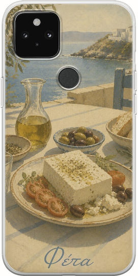 Kalokairi Collection Case Feta Google Pixel 4a 5G Flexible TPU Transparent Silicone