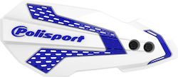 Polisport Mx Flow Universal Leaf Hand Guards 08 22 White Blue