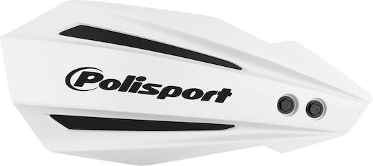 Bullit Universal Handguard Set Polisport 22 28 12 White