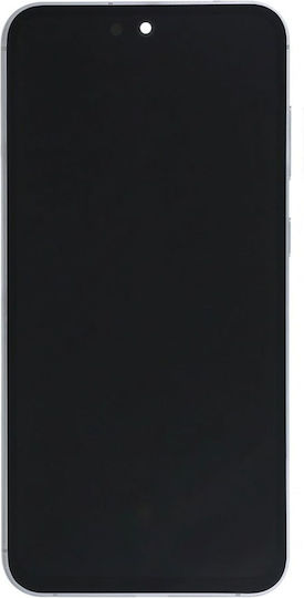 Samsung Originaler Ersatzbildschirm Galaxy S23 Fe Amoled Panel mit Touch-Mechanismus mit Rahmen Mintgrün