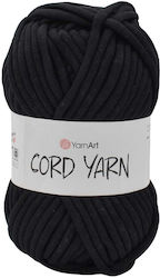Нишка Въже Cord Yarn Памук Полиестер 250гр Черна
