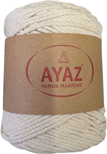 Ayaz Pamuk Makreme 100% Cotton Yarn Bag 250g 150m Beige