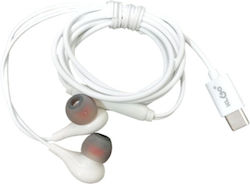 KS-76T In-ear Handsfree Ακουστικά με Βύσμα USB-C Λευκό KS-76T In-ear Handsfree Ακουστικά με Βύσμα USB-C Λευκό