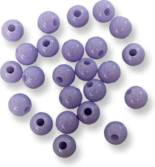 Acrylic Bead Round Lilac 6mm Hole 1.5mm Pack of 150 Pieces 150 pcs