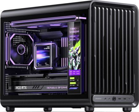Jonsbo D33 Gaming Mini Tower Κουτί Υπολογιστή με Πλαϊνό Παράθυρο Μαύρο
